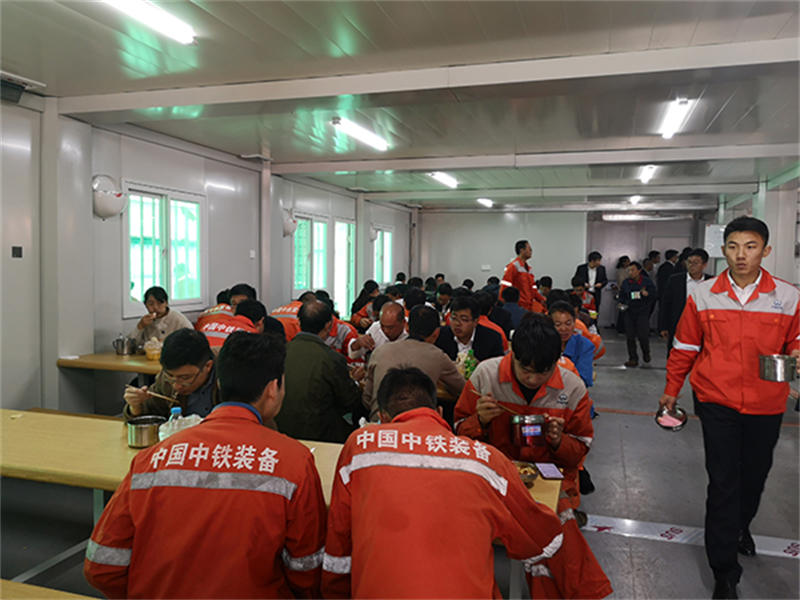 僅僅20天，設(shè)備公司新建“同心圓”餐廳落成使用！